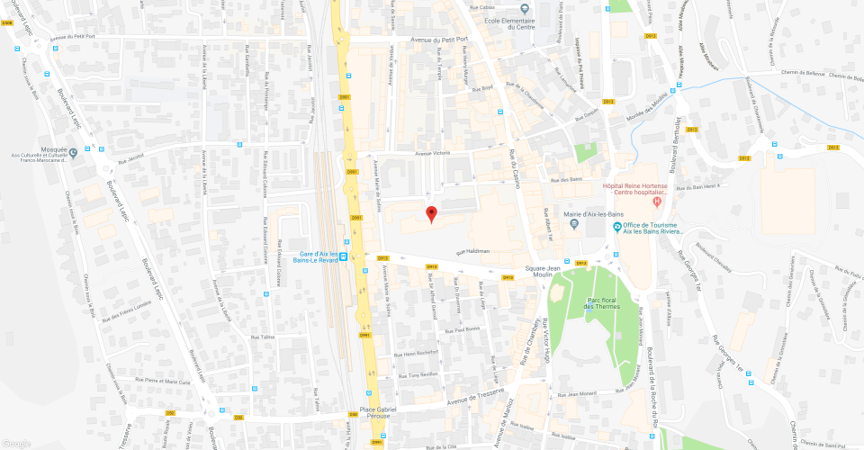 Carte aix les bains